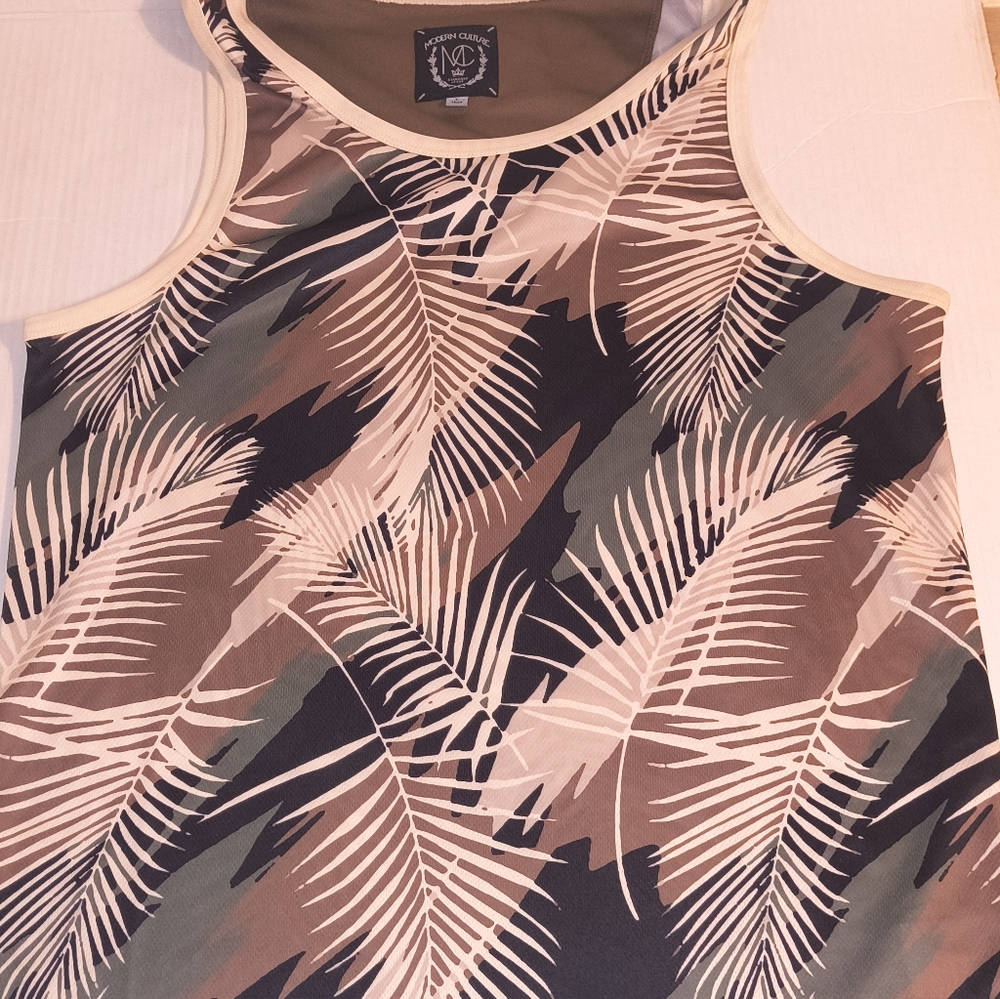 Leaf Print Tank Top